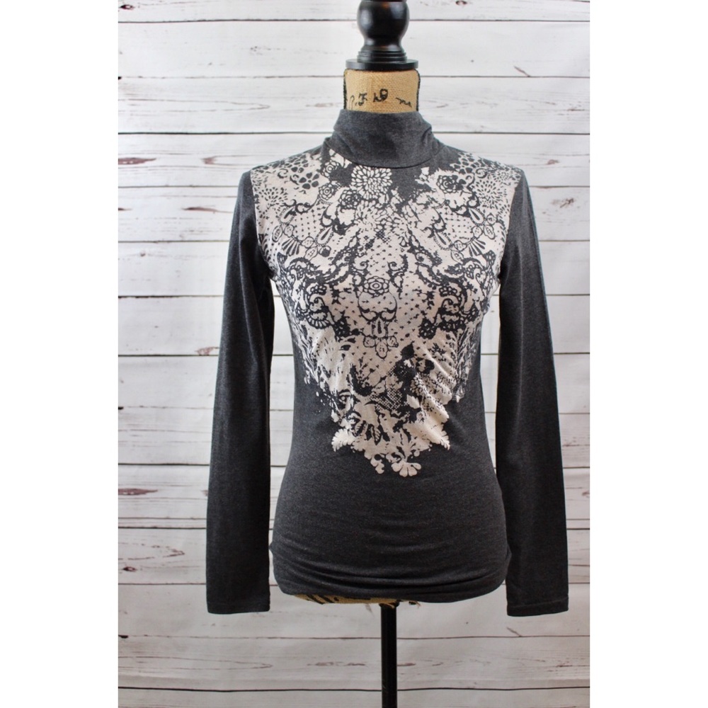 Gin Tonic High Neck Skull Lace